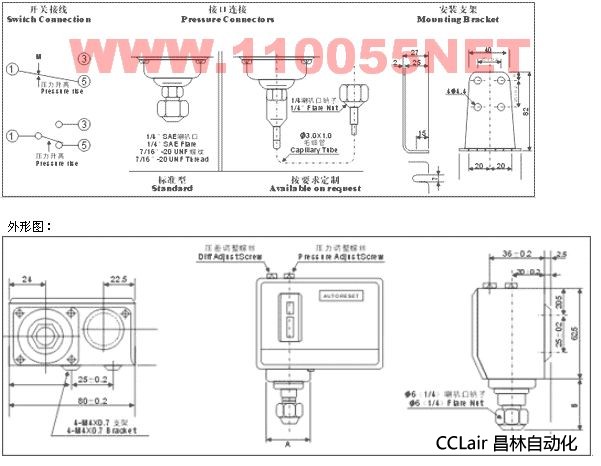 单压压力控制器 HLP516 HLP520 HLP530D HLP530 HLP530M