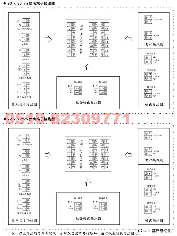 XWP-NS805 XWP-NS815 XWP-NS825 控制调节仪  