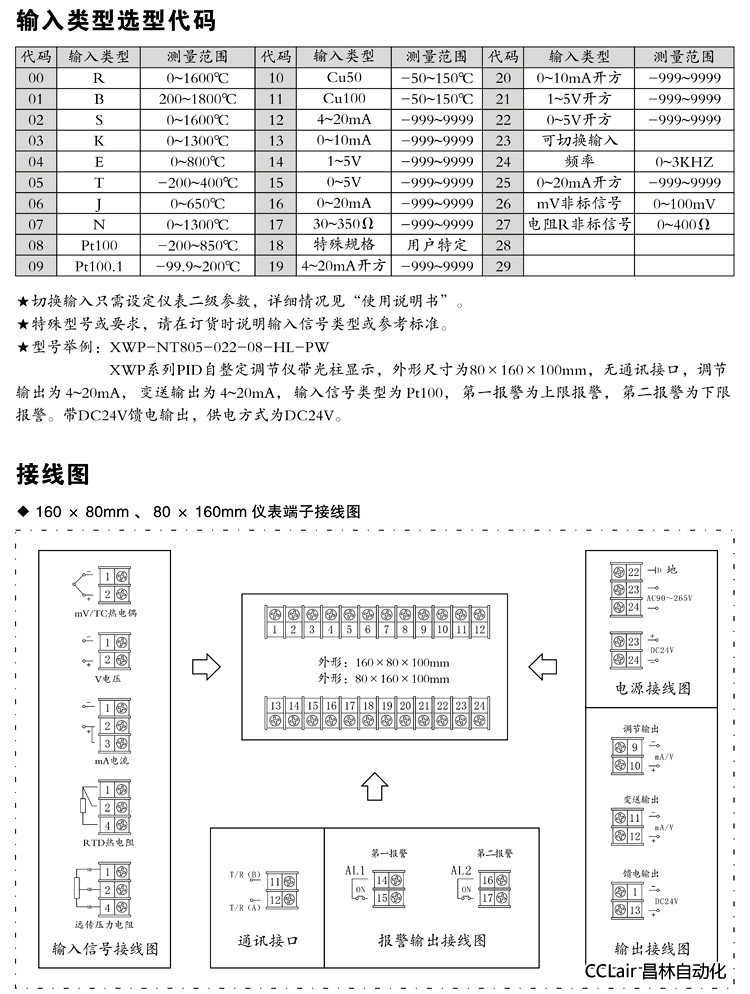 XWP-NTX805 XWP-NTX815 XWP-NTX825 智能控制仪 