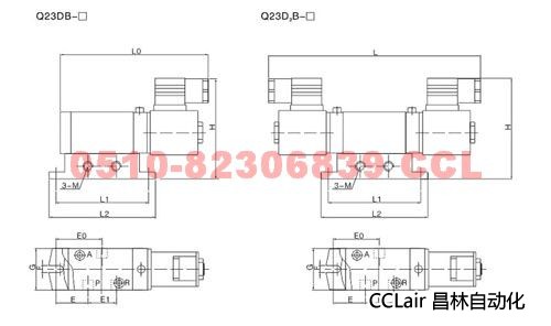 Q23DB-10   Q23DB2-10    Q23DB-12    Q23DB2-12             滑板式电磁阀  