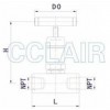 MN-1-1,MN-1-2,MN-1-3,MN-1-4,MN-1-5, 内螺纹针形截止阀