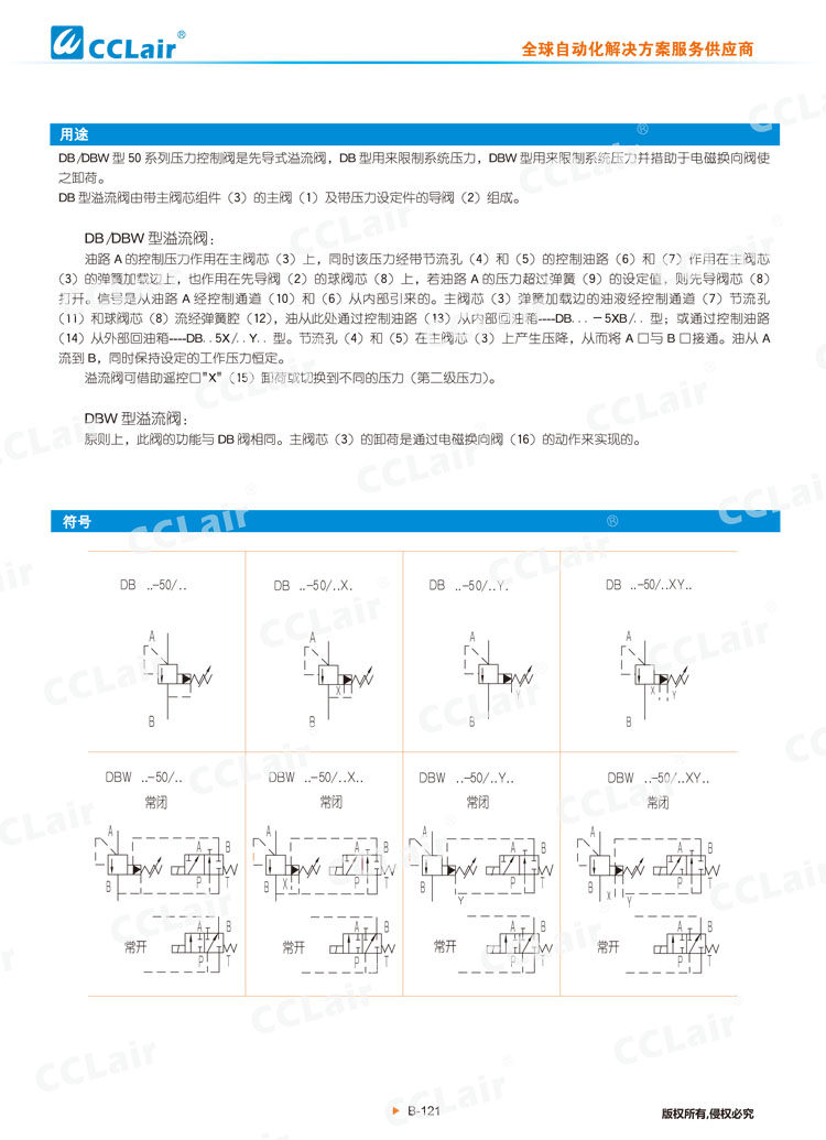 DB,DBW 50型先导式溢流阀,电磁溢流阀-2 