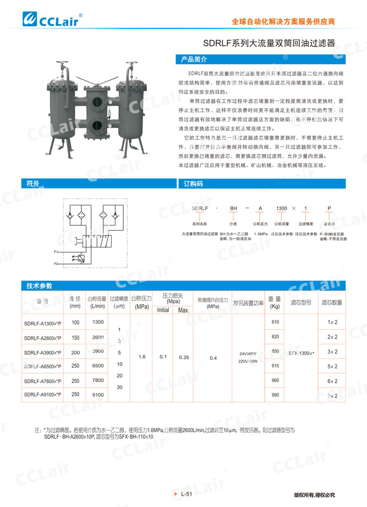 SDRLF系列大流量双筒回油过滤器-1