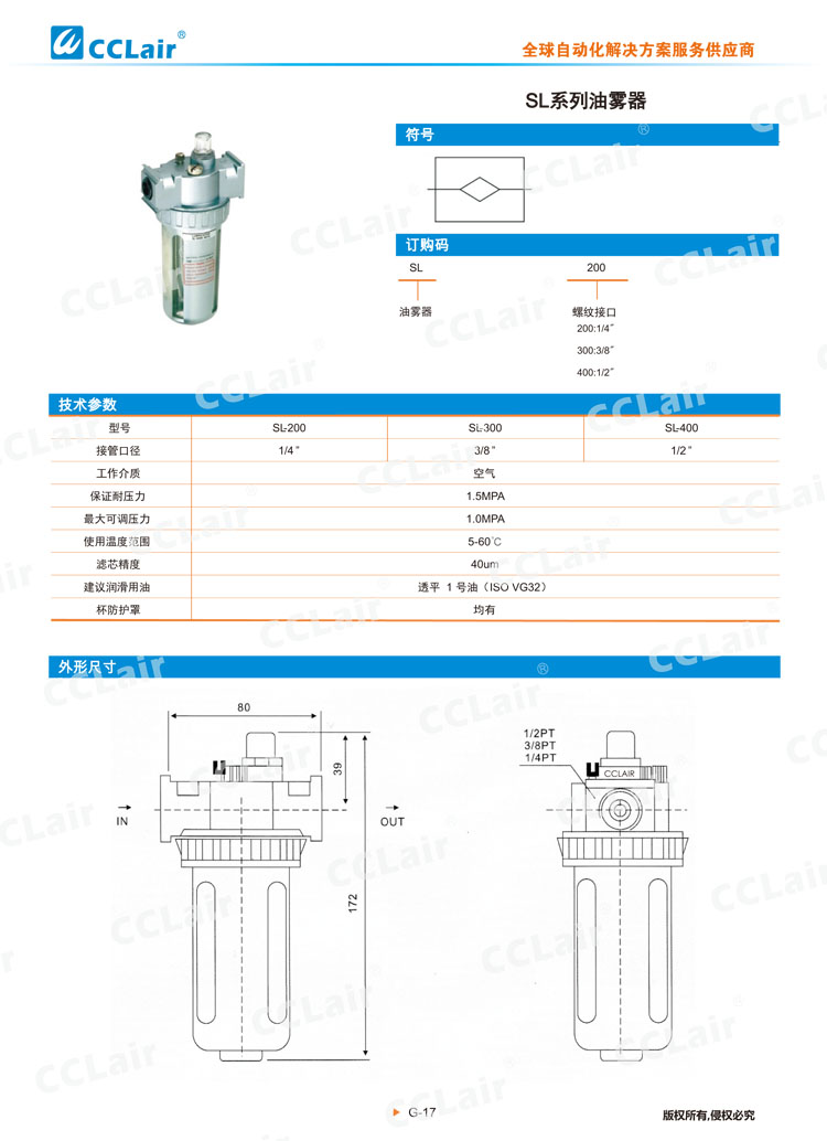 SL系列油雾器