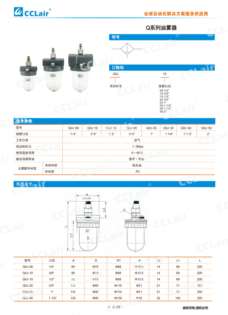 Q系列油雾器