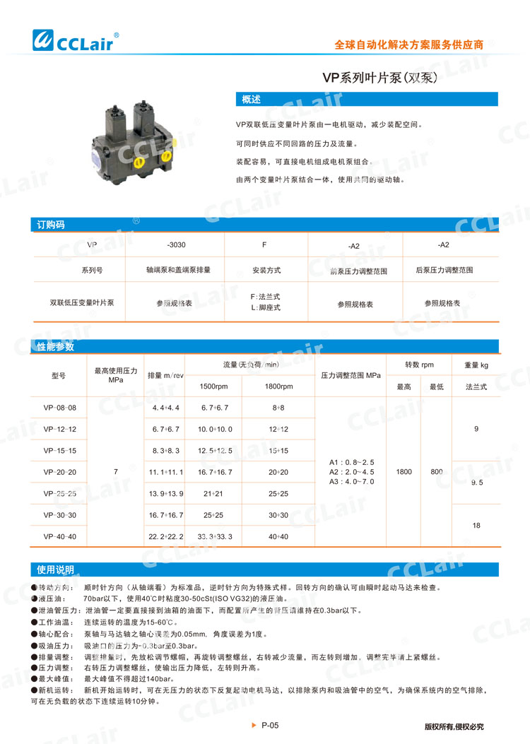 VP系列叶片泵(双泵)-1