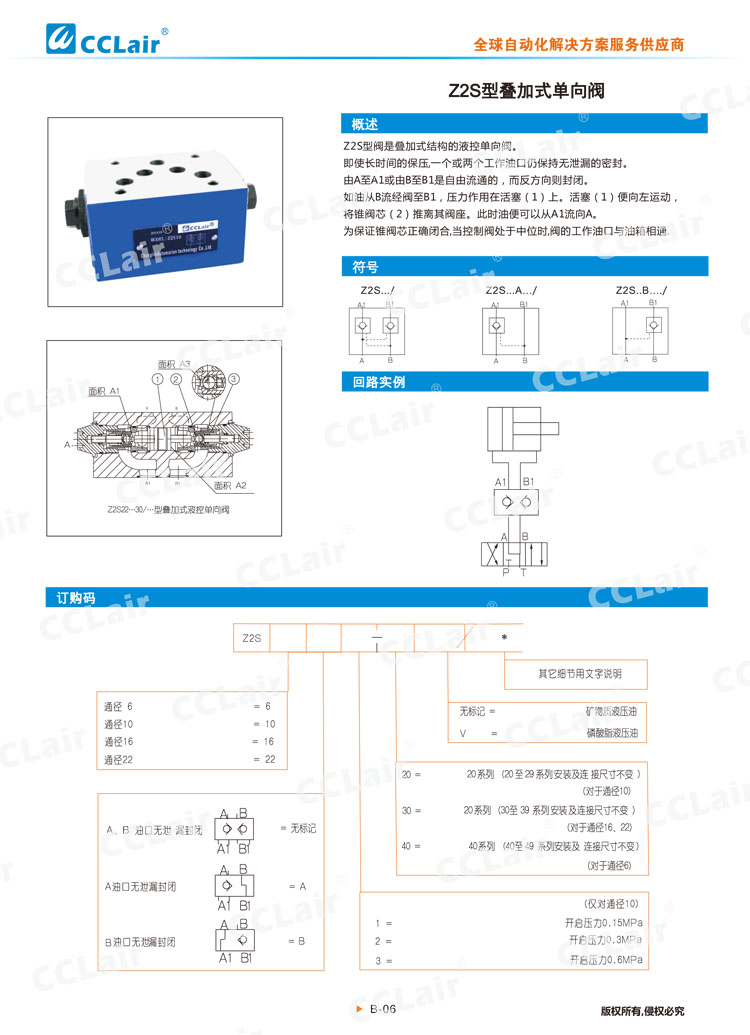 Z2S型叠加式单向阀-1 